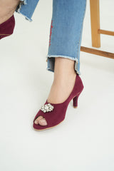 Peep Toe Court Shoes EL-129