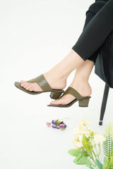 Crocodile Block Heels EL-115