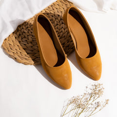 Mustard Court Shoes EL-144